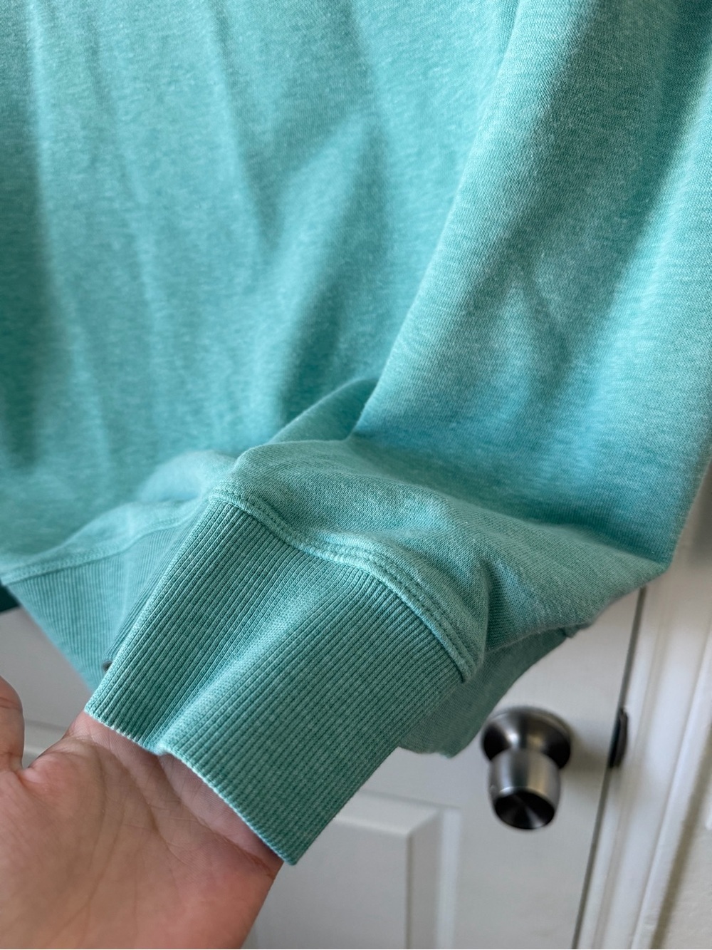 New Balance The Intelligent Choice Hoodie Mint Green Blue Pullover Sweatshirt M - Picture 6 of 7